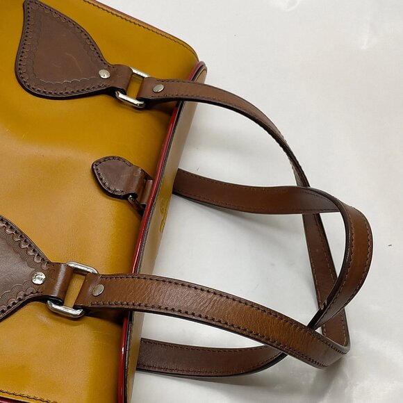 Authentic Prada Brown Leather Hand Bag mn420-121425 - Picture 5 of 16